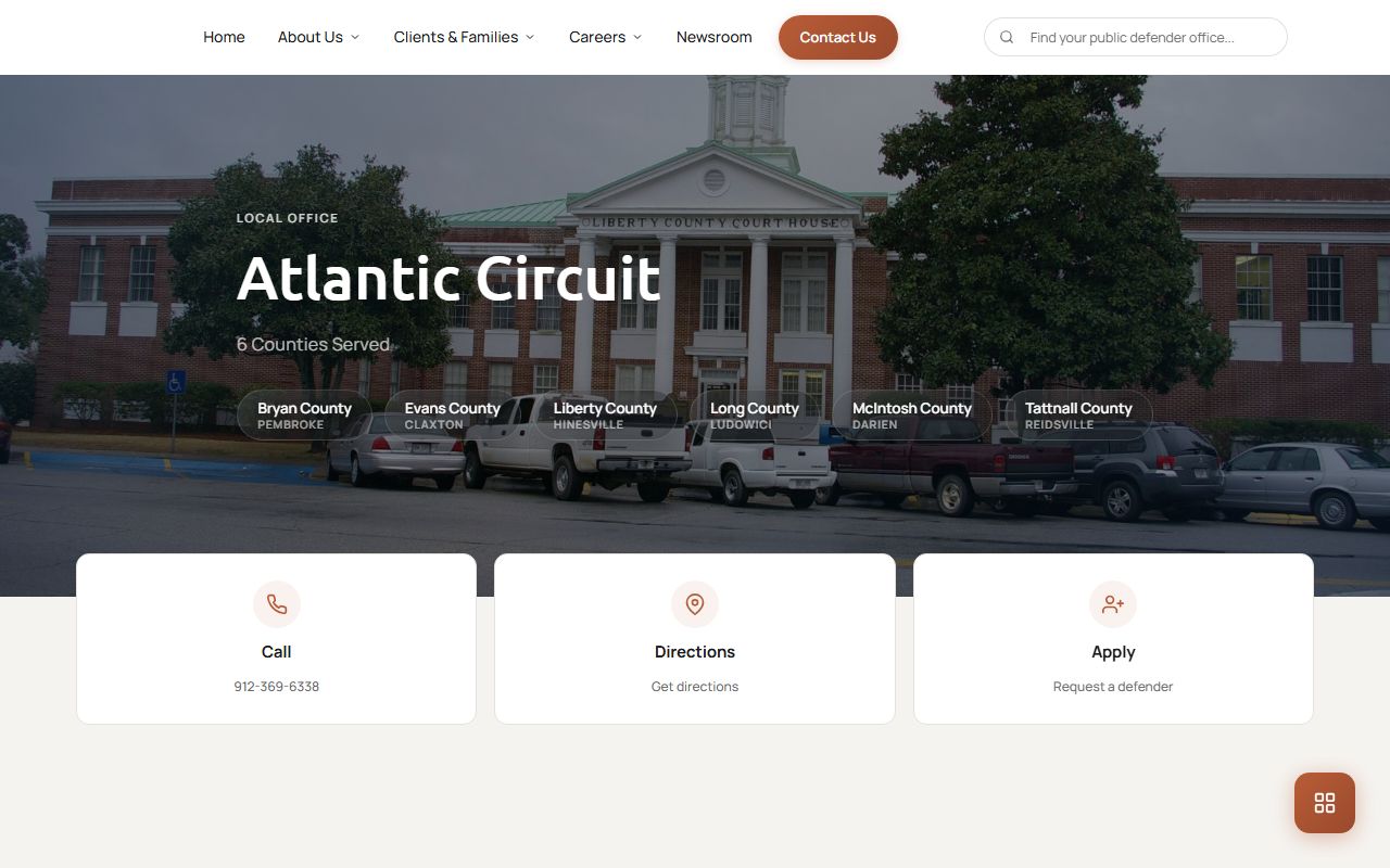 Tattnall County arrest records and court charges Atlantic Circuit public defender