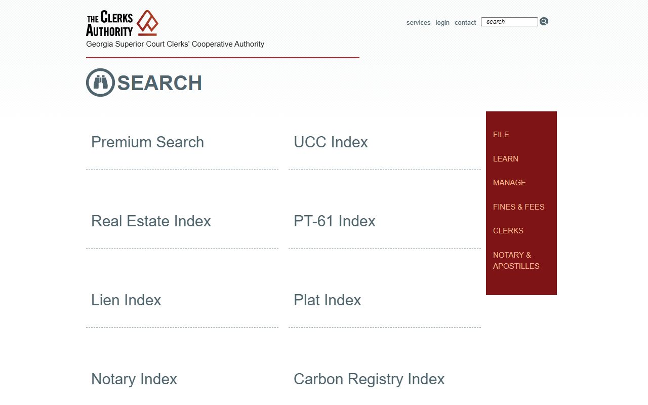 Tattnall County court dockets GSCCCA search products page