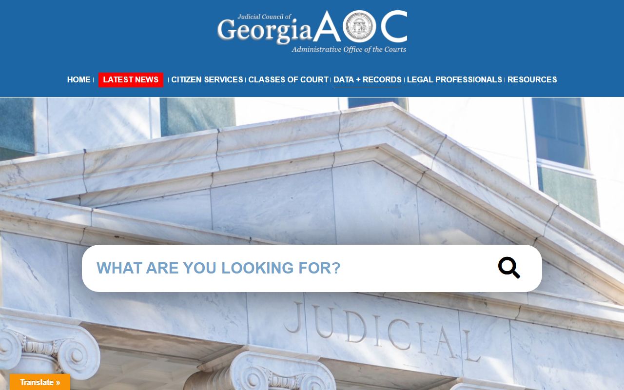 Tattnall County court records Georgia Courts data and records page