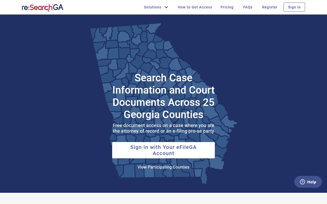 Tattnall County court records reSearchGA provider portal
