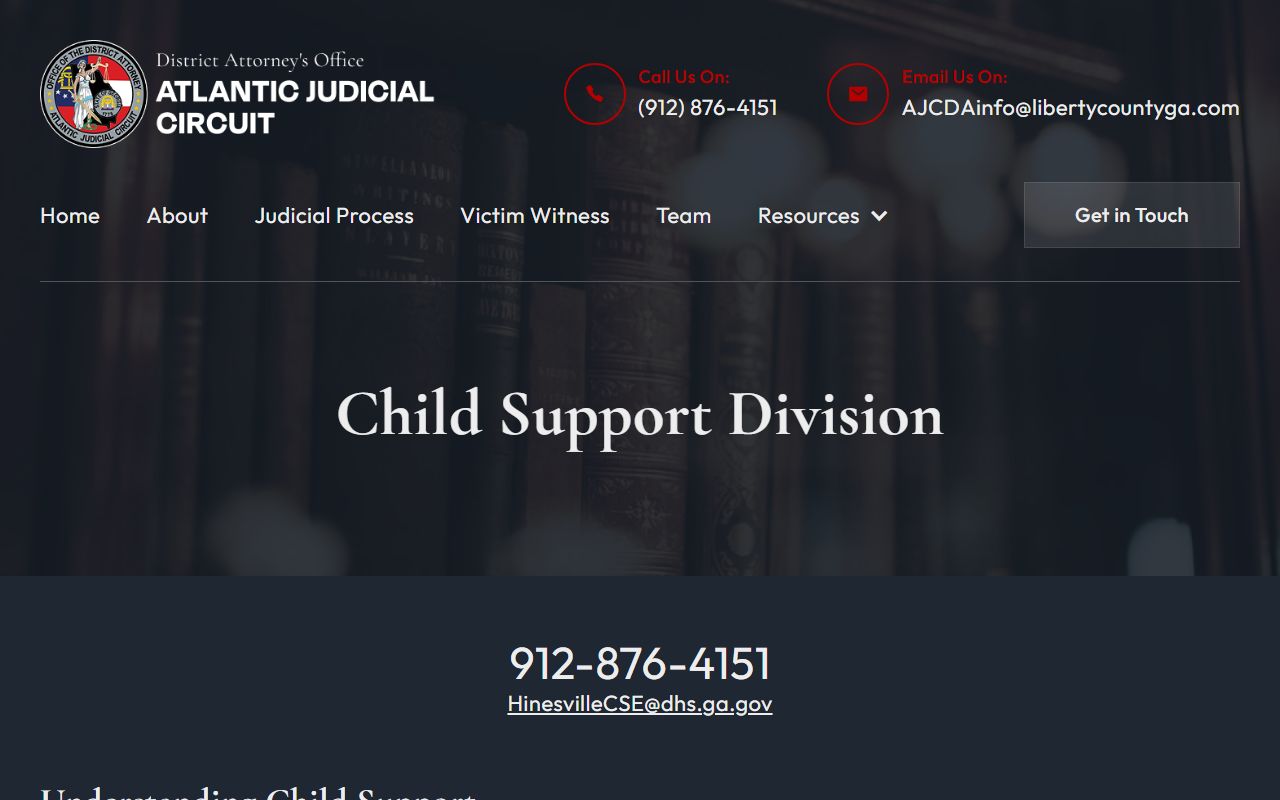 Tattnall County criminal court records District Attorney child support enforcement page