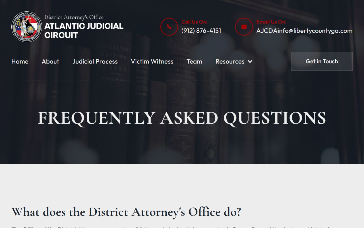 Tattnall County criminal court records District Attorney FAQ charges and prosecution