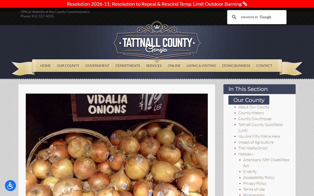 Tattnall County probate records local Vidalia onion history