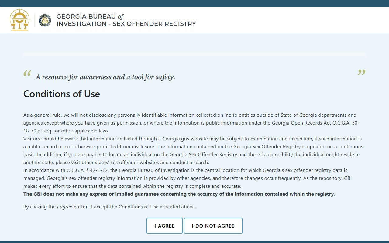 Tattnall County warrant records Georgia public sex offender registry search